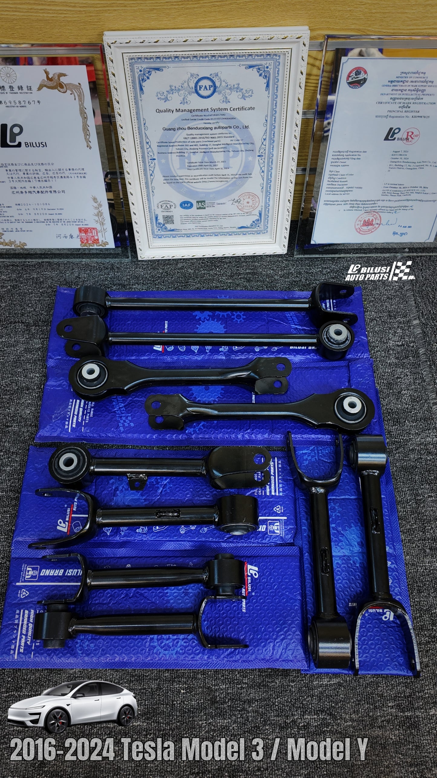 Rear Positioning Arm (L/R) — Non-adjustable Rear Torsion Bar (L/R) — Non-adjustable Rear Lateral Link (L/R) — Non-adjustable Rear Lateral Link (L/R) — Non-adjustable