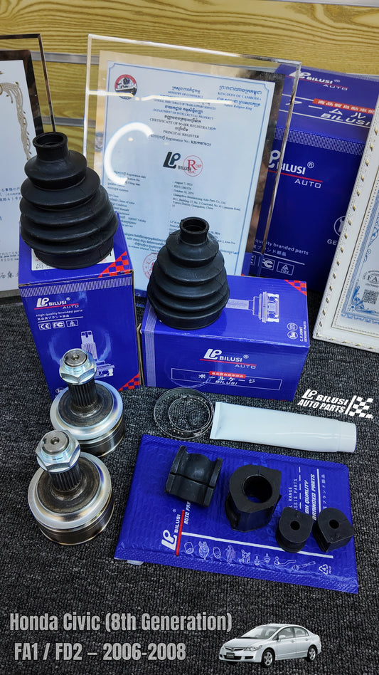 Front-Opening Adhesive (R/L)  Rear Opening Seal: L = R Outer CV Joint (R/L)