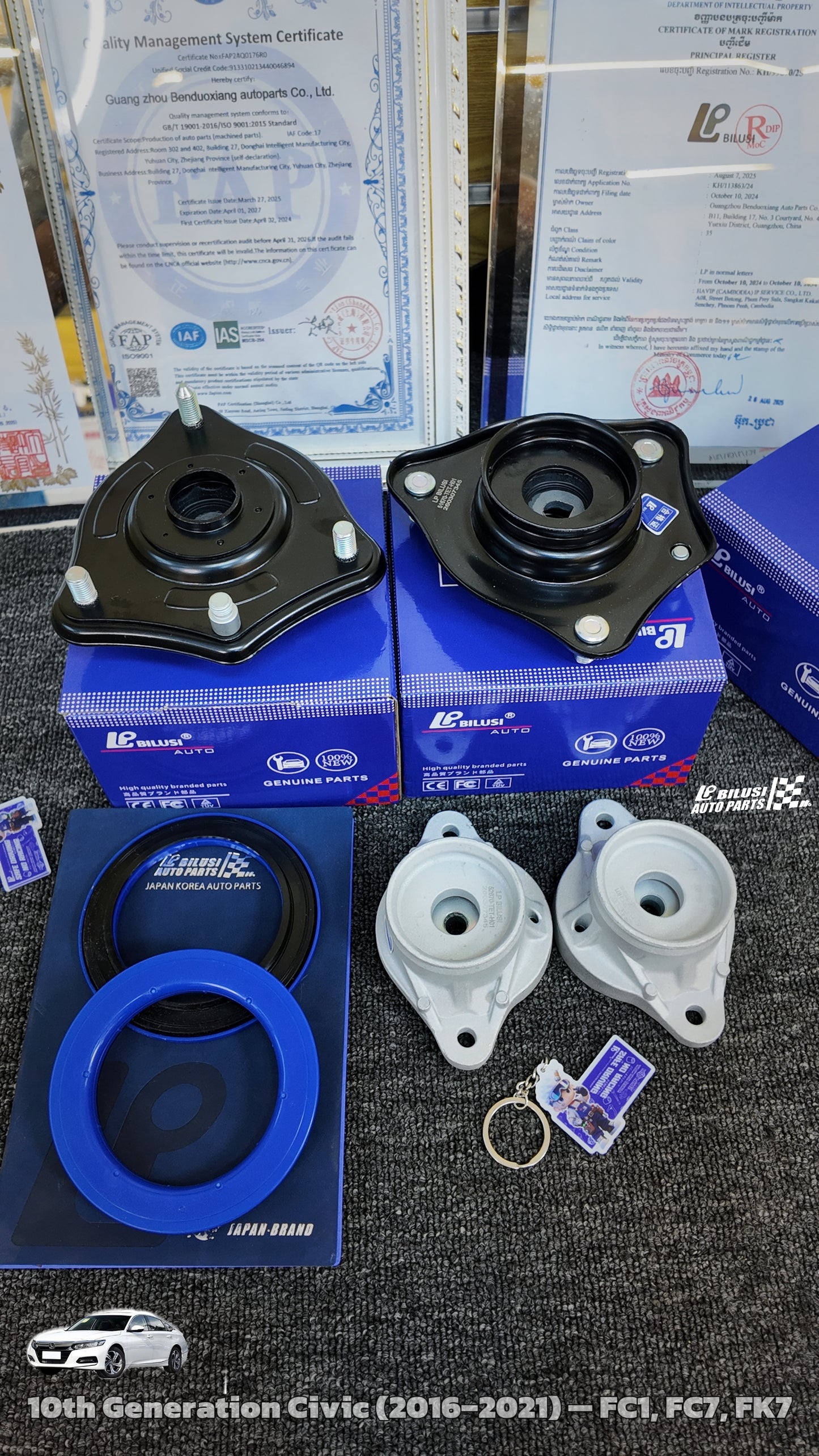 Rear Shock Mount (L/R)  &nbsp;Front Shock Mount (RH/LH)  Thrust Bearing  Shock Mount (Front)