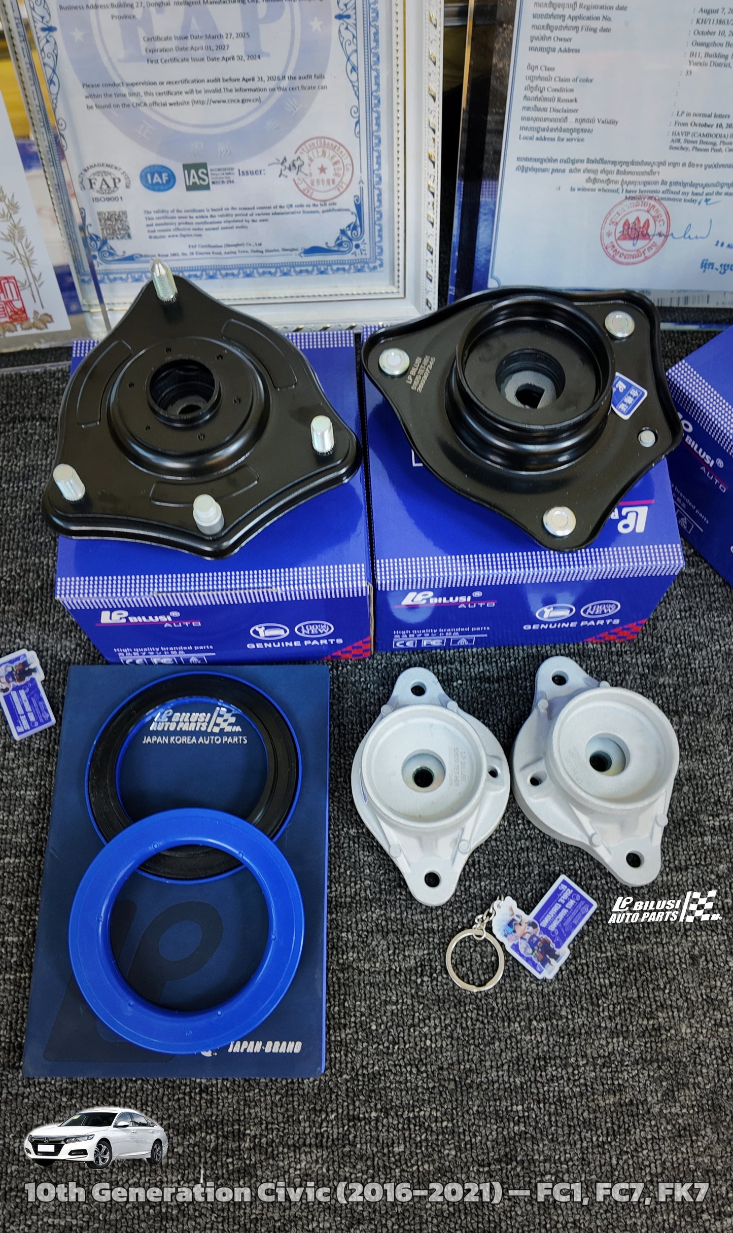 Rear Shock Mount (L/R)  &nbsp;Front Shock Mount (RH/LH)  Thrust Bearing  Shock Mount (Front)