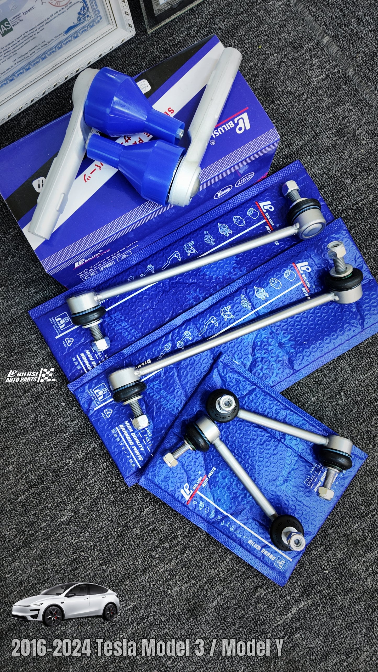 Rear Stabilizer Link (L/R)  Front stabilizer bar ball joint L/R  Steering Rack Inner Tie Rod (L/R)  Steering Rack Outer Tie Rod End (L/R)