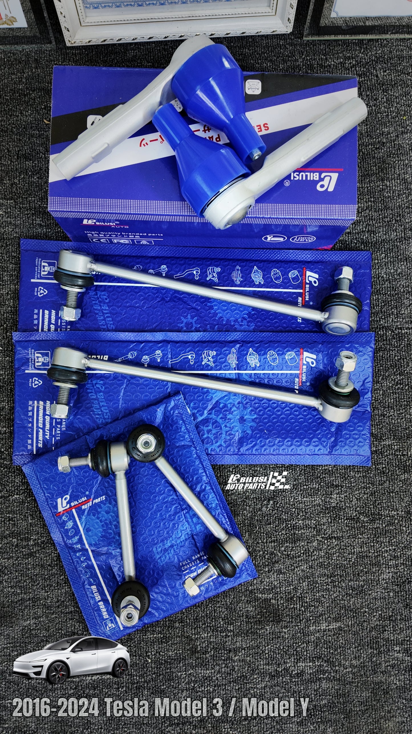 Rear Stabilizer Link (L/R)  Front stabilizer bar ball joint L/R  Steering Rack Inner Tie Rod (L/R)  Steering Rack Outer Tie Rod End (L/R)