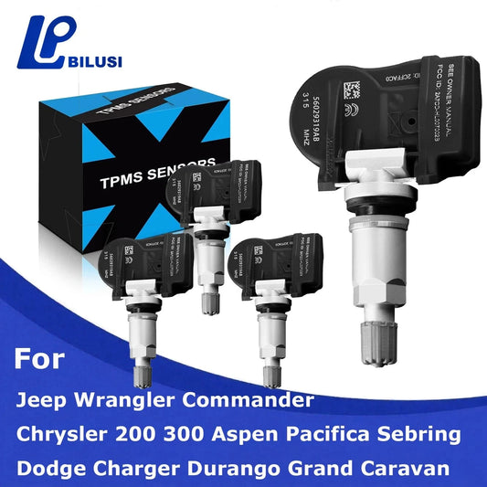JAPAN BILUSI AUTO PARTS 1 Piece Bilusi 56029319 315MHZ Pre-Programmed TPMS Sensor for Jeep Wrangler Dodge Charger Durango Grand Caravan Chrysler 200 2006-2012