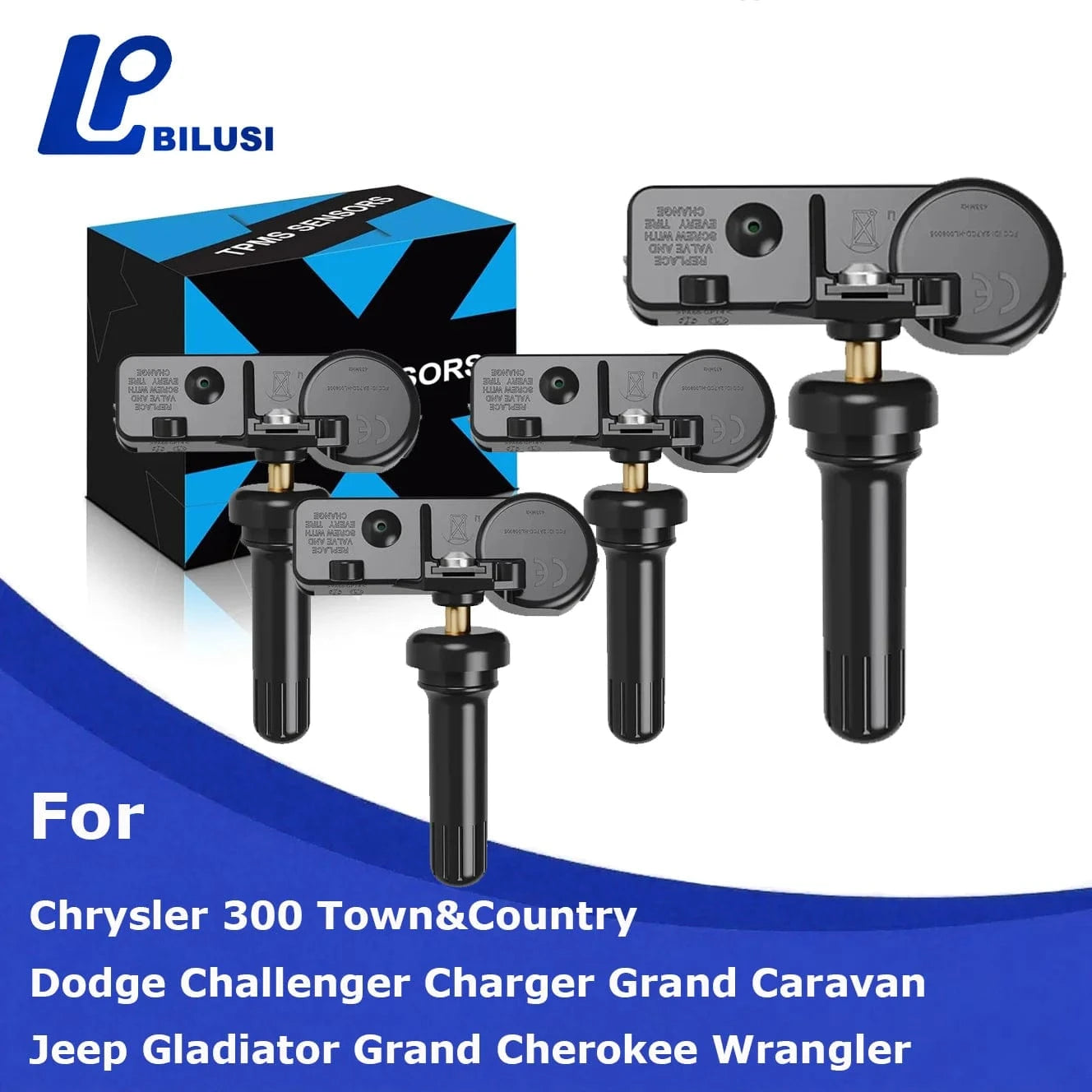 JAPAN BILUSI AUTO PARTS 1 Piece Bilusi 56029400AD for GM 433Mhz Tire Pressure Monitoring Sensor For Chrysler 300 For Ram 1500 2500 3500 4500 5500 56029398AB