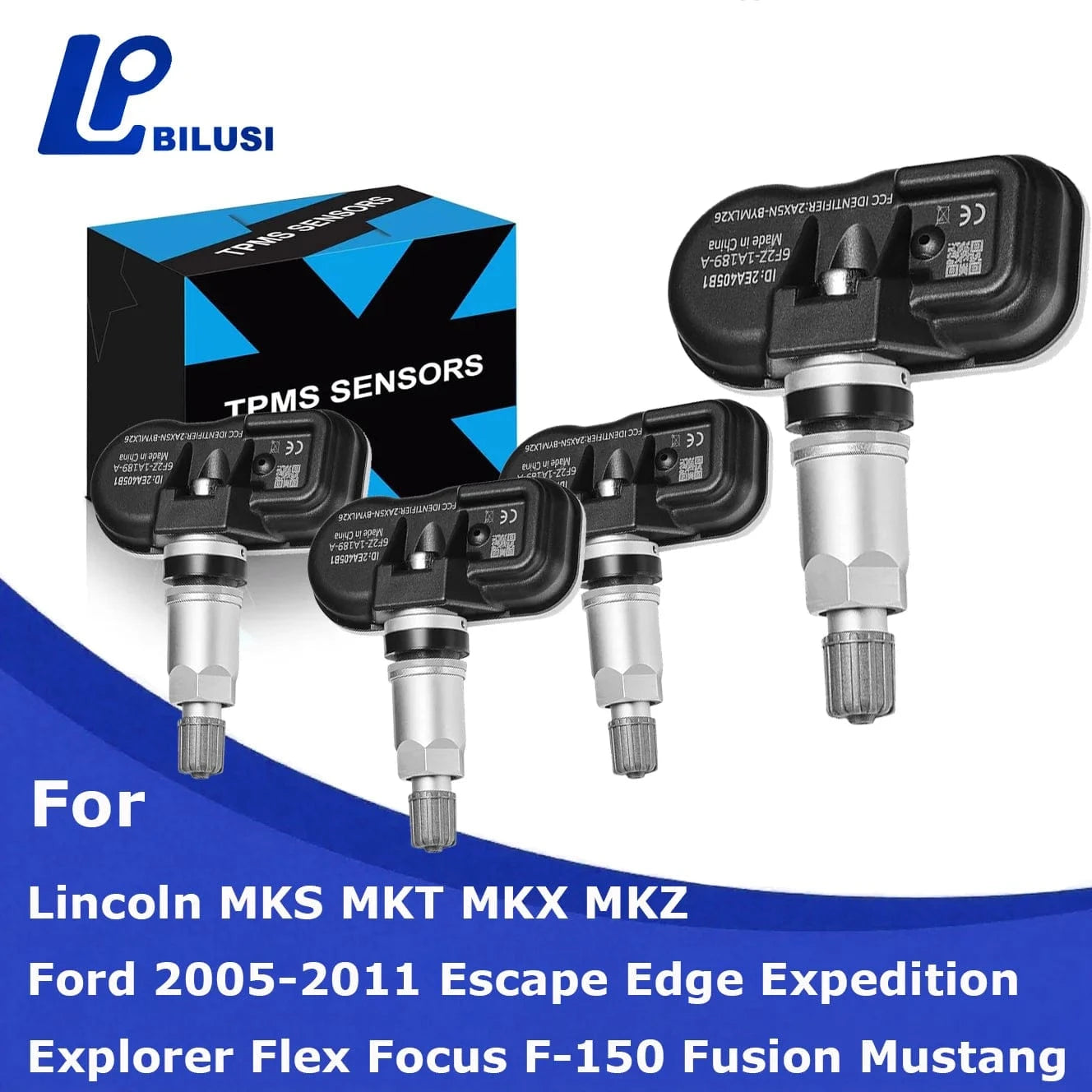 JAPAN BILUSI AUTO PARTS 1 Piece Bilusi 6F2Z1A189A 7L1Z1A189A TPMS Sensor 315Mhz For Ford Escape Edge Expedition Explorer Flex Focus F-150 Fusion MKS MKT MKX MKZ