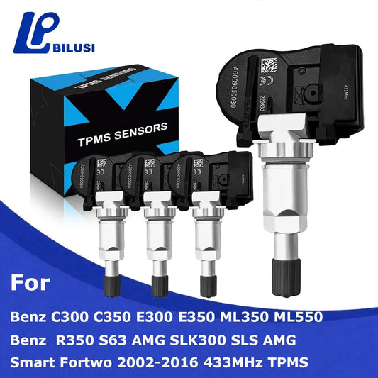 JAPAN BILUSI AUTO PARTS 1 Piece Bilusi A0009050030 Tire Pressure Sensor for Benz C300 C350 AMG SLK300 SLS AMG for Smart Fortwo 2002-2016 433MHz
