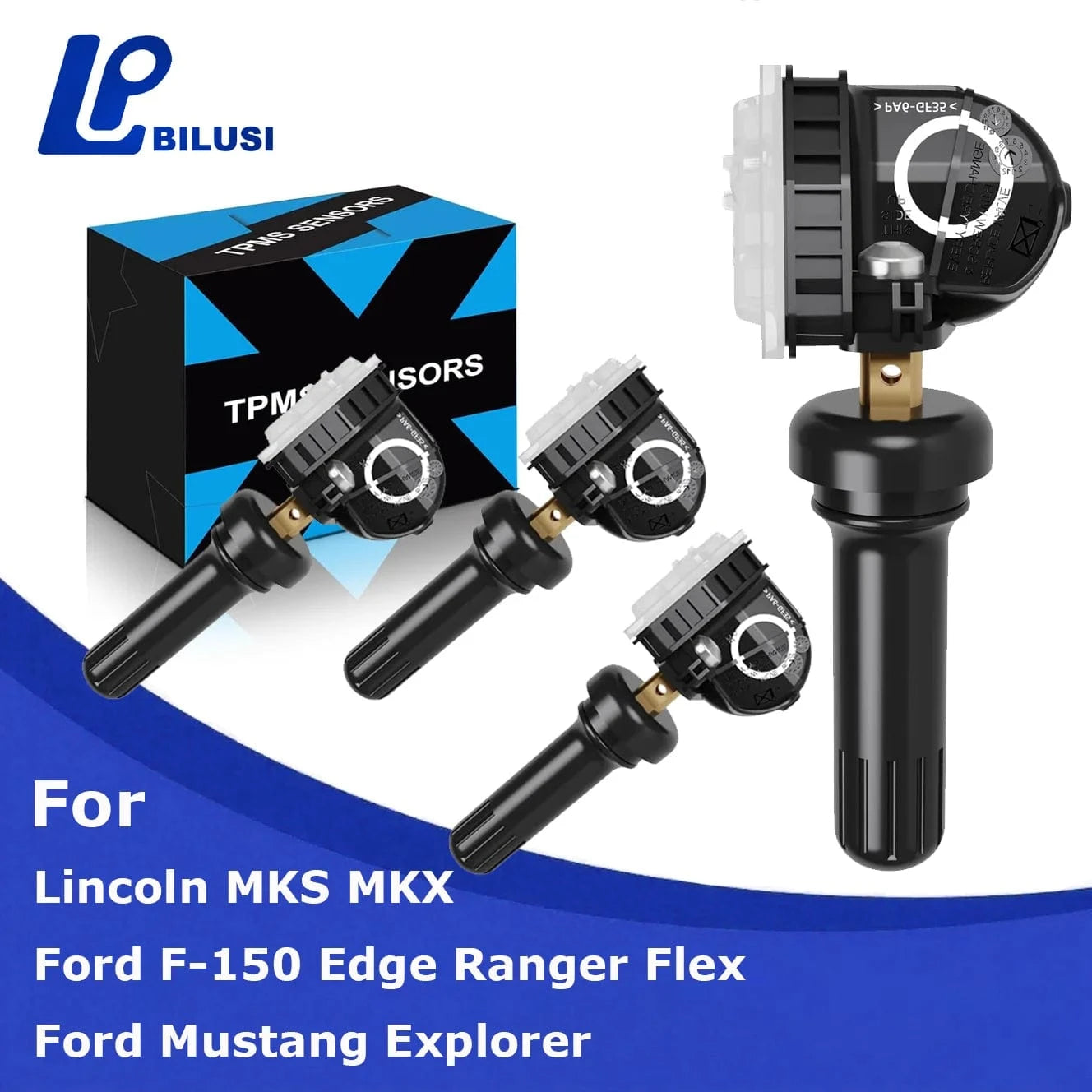 JAPAN BILUSI AUTO PARTS 1 Piece Bilusi Tire Pressure Sensor 315MHz F2GZ1A189A F2GT1A180AB F2GZ-1A189-AB for Ford F150 Edge Explorer Escape Lincoln MKT MKX