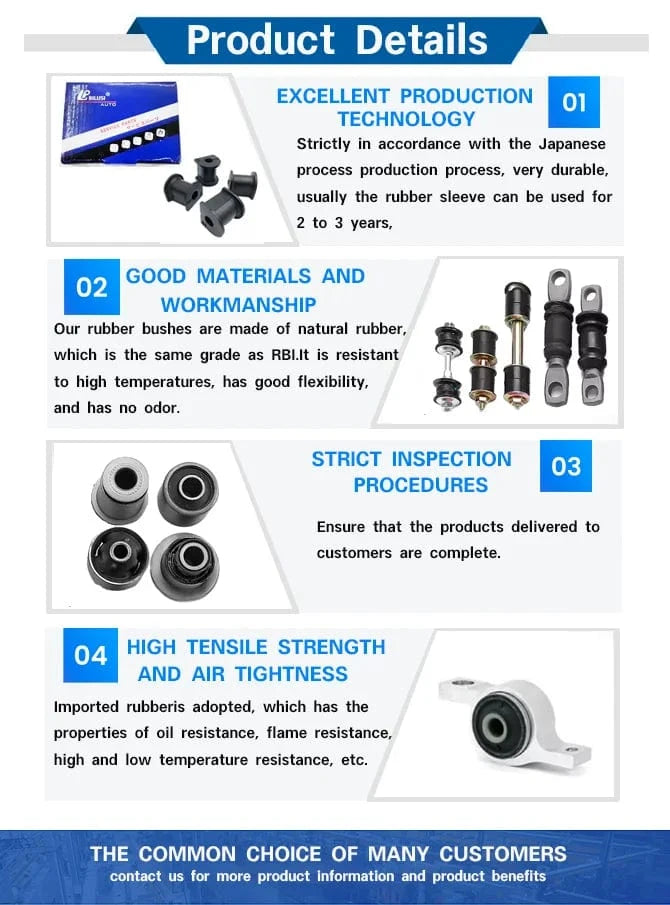 JAPAN BILUSI AUTO PARTS 2 Pcs(Left Right) Bilusi OE: 48815-50200 Japan Brand Front Left And Right Stabilizer Link Bar Bush for Toyota 2009-2012 LEXUS LS460/460L