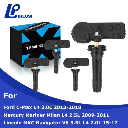 JAPAN BILUSI AUTO PARTS 4 pcs(1set) Bilusi Sensor 315MHz Tire Pressure Monitoring Sensor for Ford C-Max Edge Escape for Lincoin Navigator DE8T-1A180-AA