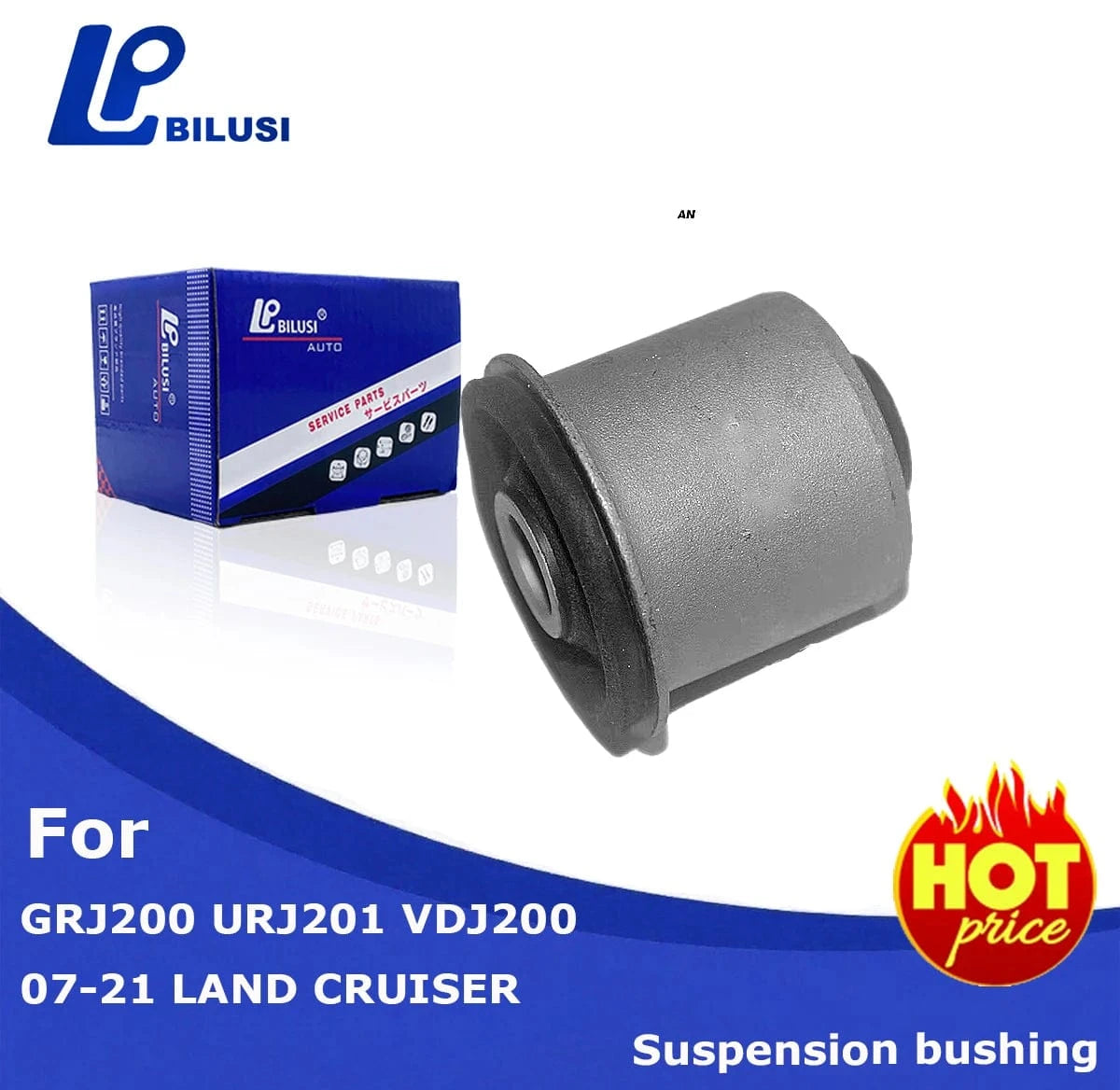 JAPAN BILUSI AUTO PARTS Big Upper Bush Bilusi Automotive Engine Parts Upper Arm Bushing 48632-60030 For Toyota LandCruiser 2007-2016 VDJ200 GRJ200 URJ202 UZJ200