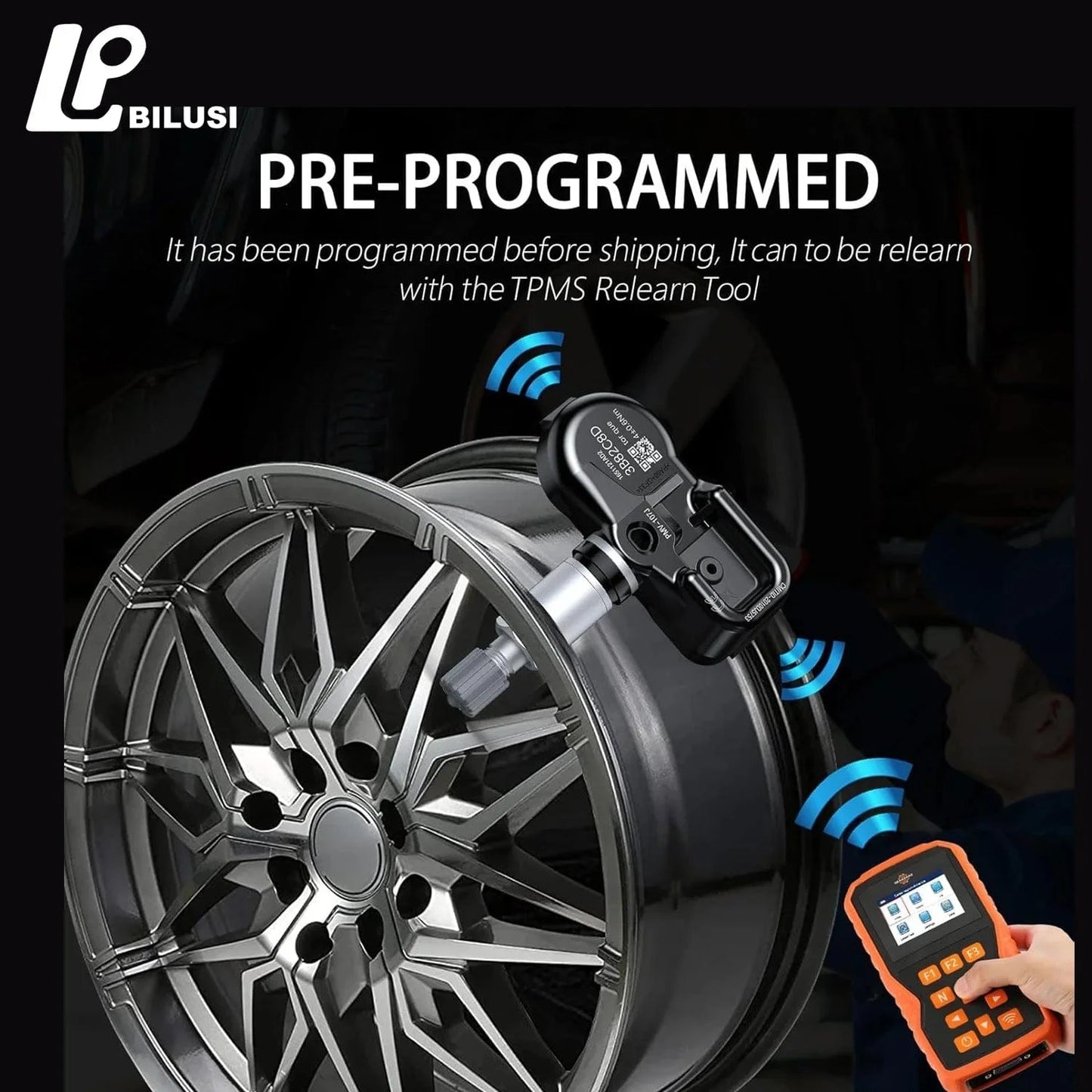 JAPAN BILUSI AUTO PARTS Bilusi 6F2Z-1A189-A 7L1Z-1A189-A 31 Pre-Programmed TPMS Sensor for Ford F150 Explorer Mustang Expedition Mazda Lincoln Mercury