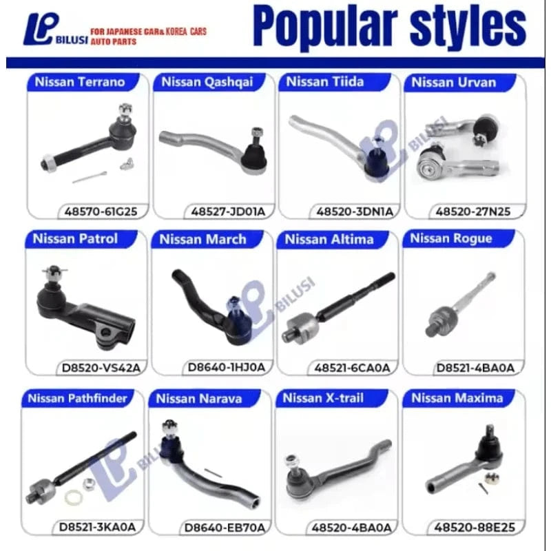 JAPAN BILUSI AUTO PARTS Bilusi Tie Rod End Inner Left Right Ball Joint for Nissan Urvan E24 1986-1997 OE:48521-9Y000