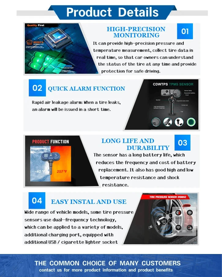 JAPAN BILUSI AUTO PARTS Bilusi Tire Pressure Sensor For Toyota 4Runner Avalon Camry Tacoma Tundra Lexus ES/LS 2016-2020 315MHz Snap-in 4260706030