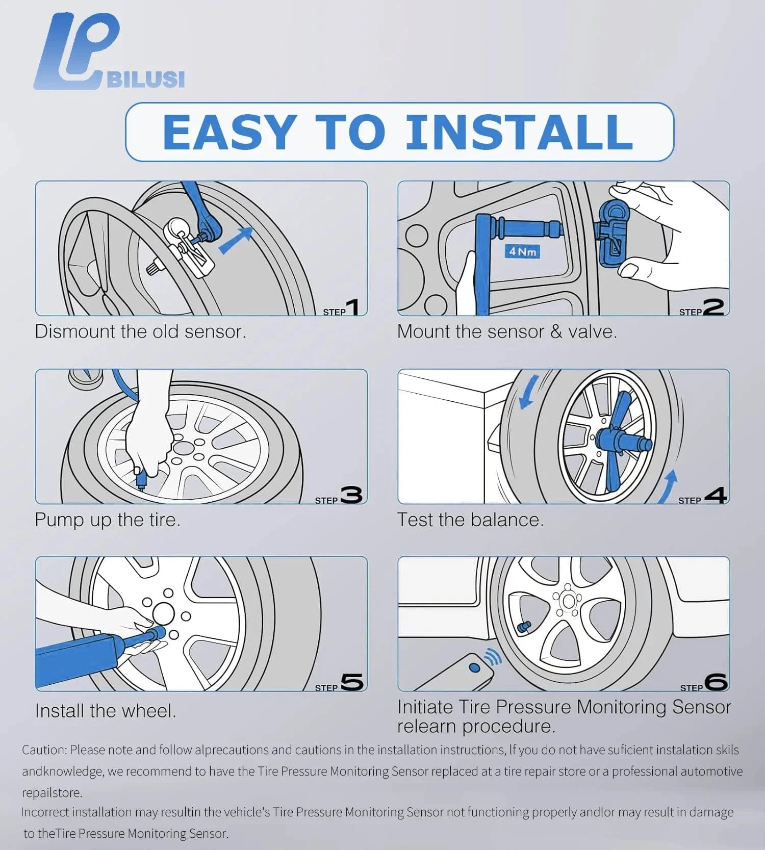 JAPAN BILUSI AUTO PARTS Bilusi Tire Pressure Sensor For Toyota 4Runner Avalon Camry Tacoma Tundra Lexus ES/LS 2016-2020 315MHz Snap-in 4260706030