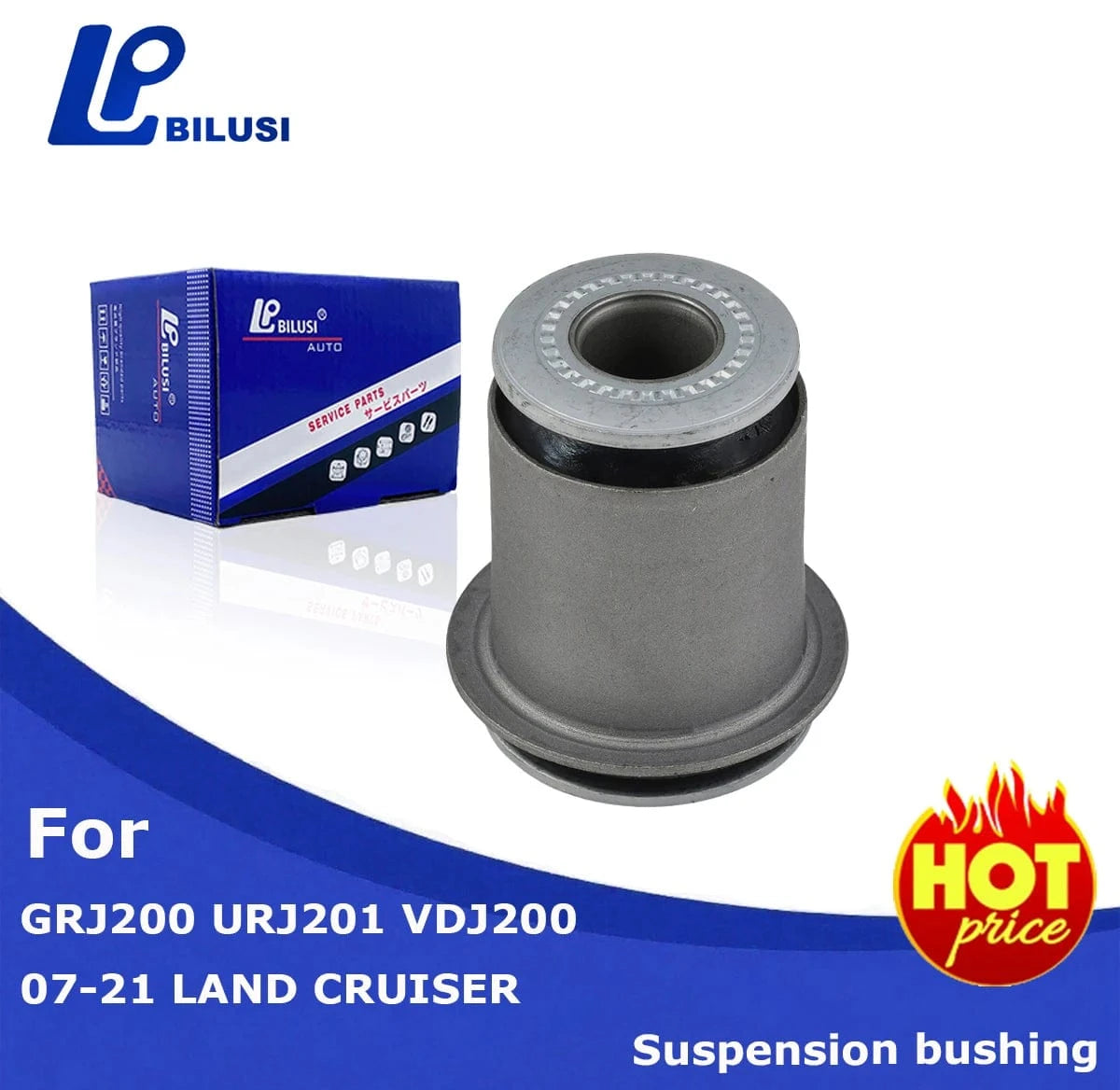 JAPAN BILUSI AUTO PARTS Small Upper Bush Bilusi Automotive Engine Parts Upper Arm Bushing 48632-60030 For Toyota LandCruiser 2007-2016 VDJ200 GRJ200 URJ202 UZJ200