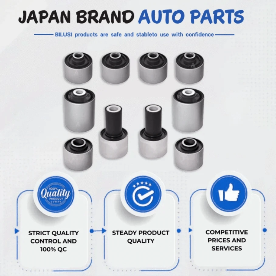 JAPAN BILUSI AUTO PARTS TOYOTA BUSHING 48654-0K040 Bilusi  OE: 48654-0K040 Lower Small Bush Durable And Standard For Toyota 2004-2008 Hilux 2005-2012 Fortuner KUN2# TGN2#