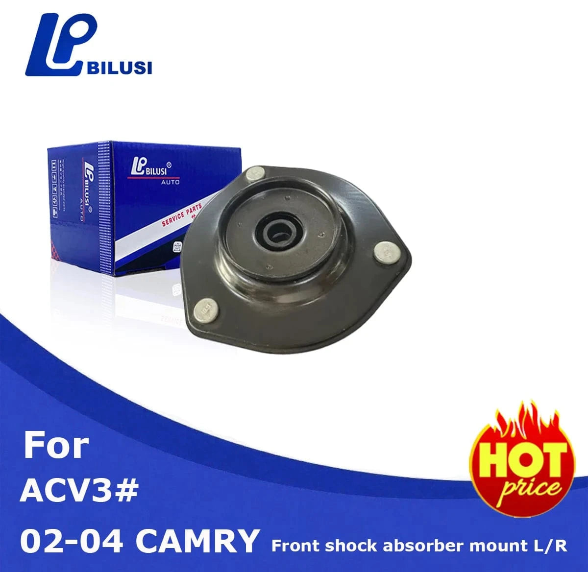 JAPAN BILUSI AUTO PARTS TOYOTA SHOCK ABSORBER MOUNTING Front Right Bilusi Front Suspension Support Shock Absorber Strut Mount For Toyota Camry ACV30/31 MCV30 01-06 OE:48609-33170 4860933170