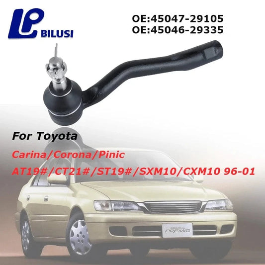 JAPAN BILUSI AUTO PARTS TOYOTA TIE ROD END Left Bilusi 45047-29105 45046-29335 Outer Left Right Ball Joint for TOYOTA Carina/Corona/Pinic AT19#/CT21#/ST19#/SXM10/CXM10 19962001